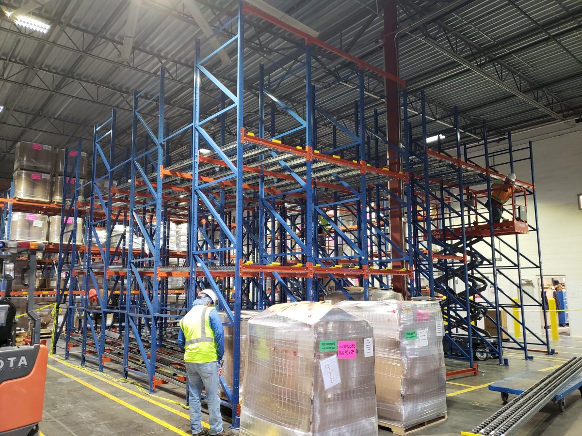 Push Back Racking Installation Kansas City | Single Source Systems Inc.