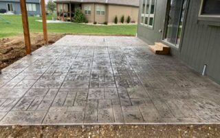 Concrete floor patio