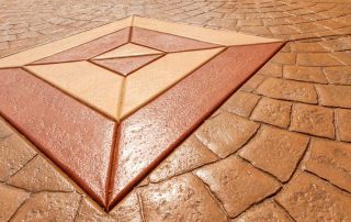 Stamped concrete floor