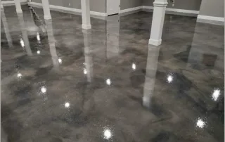 Stained concrete - one of several types of decorative concrete.